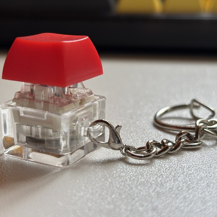 SPECIAL Gantungan kunci ASMR kreatif fungsi lampu Led RGB Alat relaksasi efektif mechanical switch