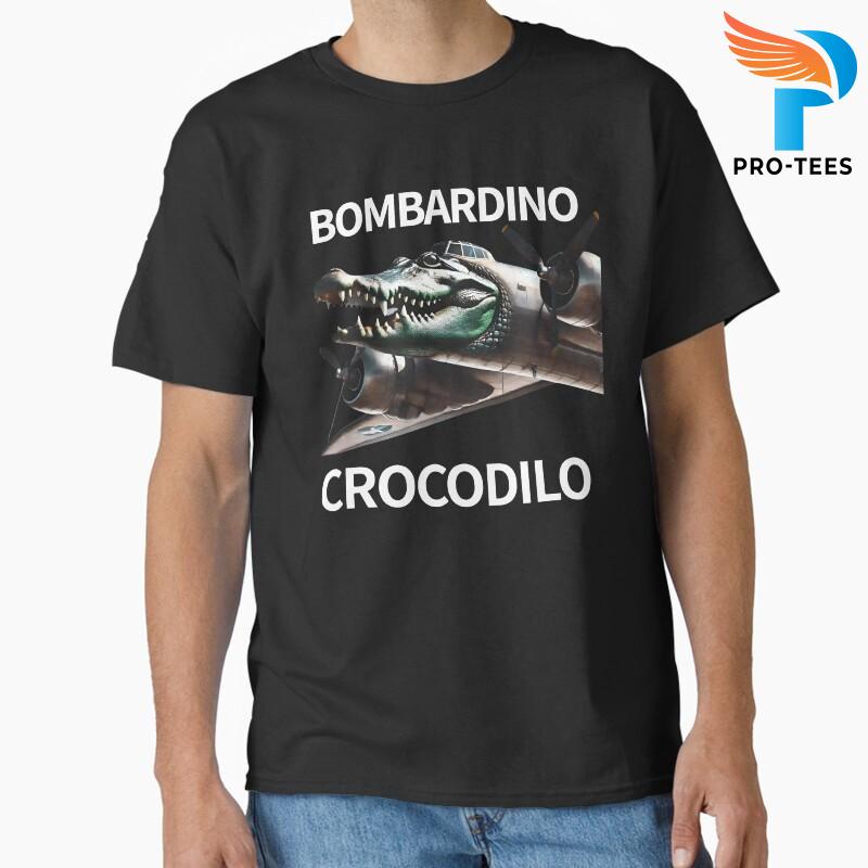 Baju Kaos Bombardino Crocodilo Bombardiro Crocodilo AI 371