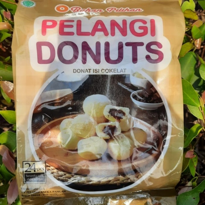 

HJK Donat coklat leleh mini pelangi isi 24