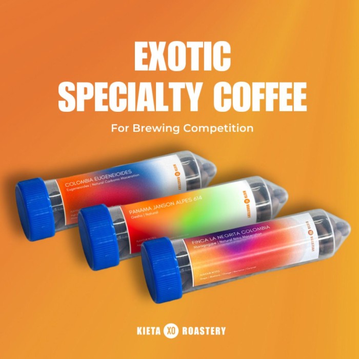 

Exotic Specialty Coffee for Brewing Competition / Kopi juara