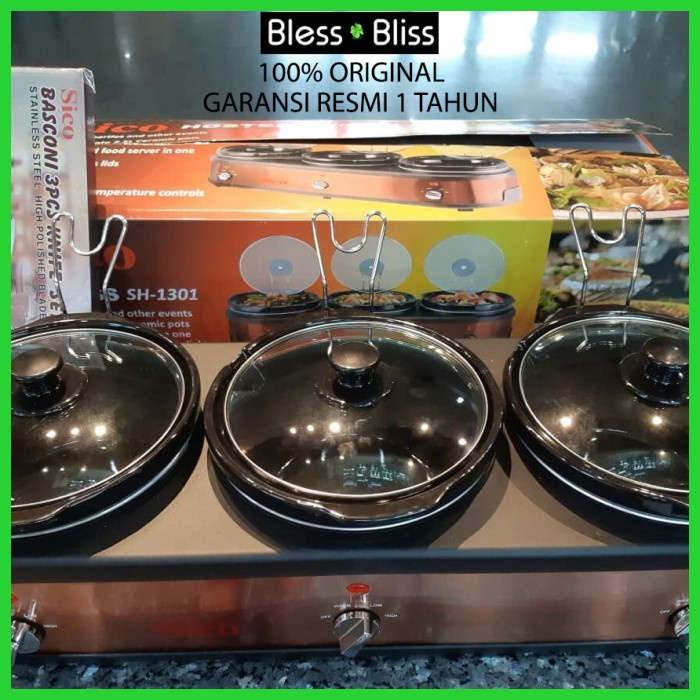 Sico Hamada 3 In 1 Slow Cooker & Food Warmer - Asli