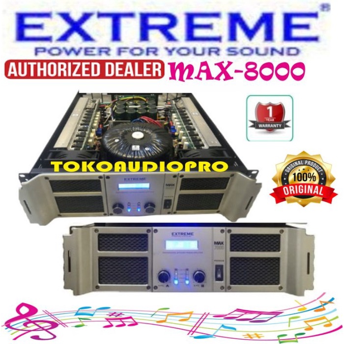 Power Extreme MAX8000 Power Amplifier