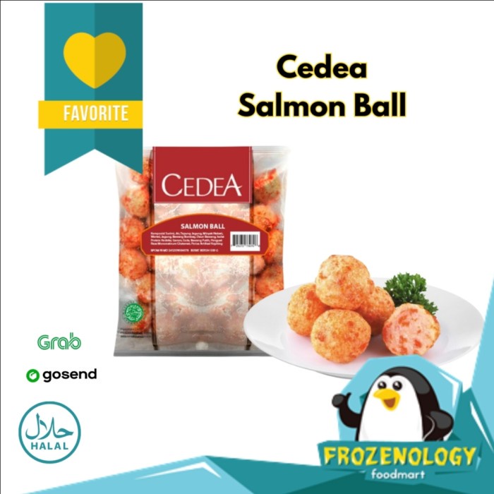 

[Cedea] Salmon Ball Frozen 500gr Bakso Salmon