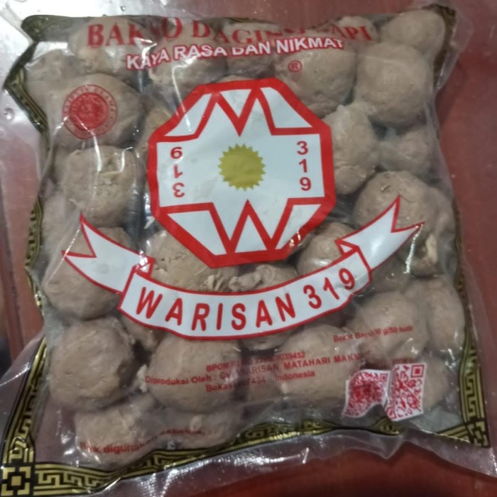 

Bakso Baso Daging Sapi Warisan 319 MPUK isi 50 Butir