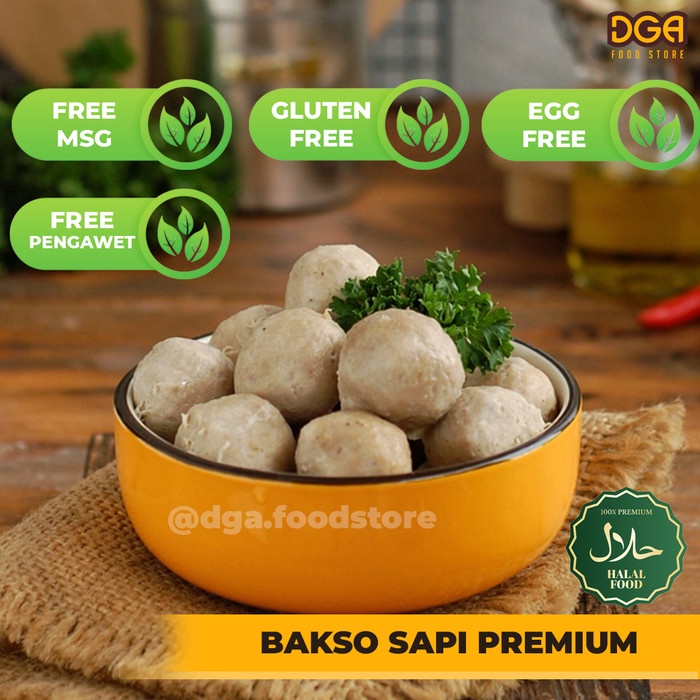 

Bakso Sapi Super Premium Gluten Free Non MSG Non Pengawet Homemade Halal