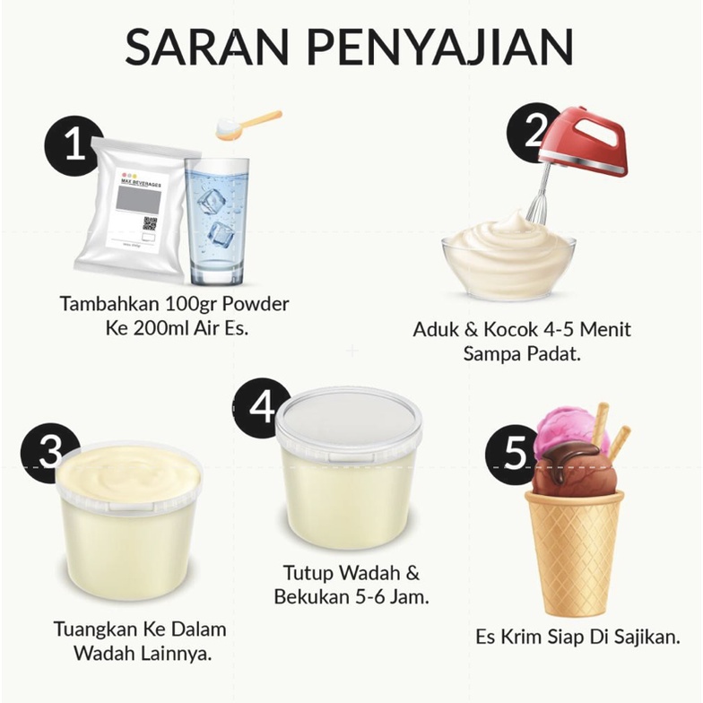 

MAXFOOD - Hard Salted Caramel Ice Cream / Bubuk Es Krim Rasa Karamel 250 GR