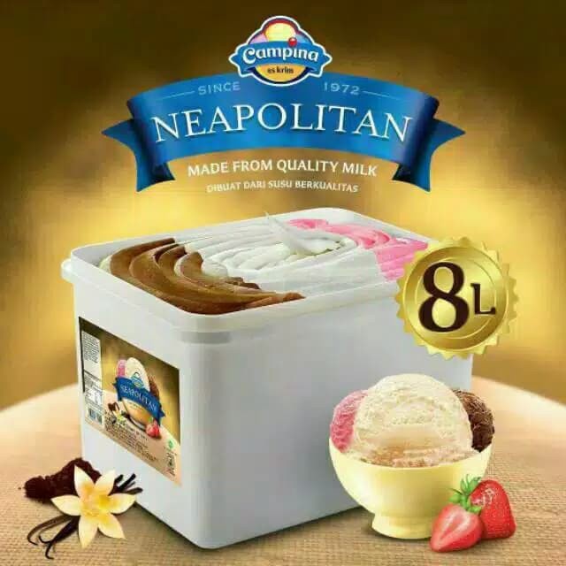 

Es Krim Campina Neapolitan 8 L