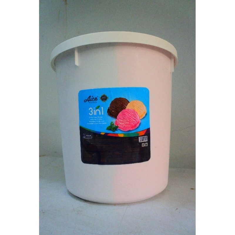 

Ice Cream Aice 3 in 1 neopolitan 8 Liter (Es Krim Diamond Brookfarm Campina)