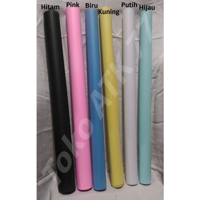 Kertas Karton BC Manila Warna Biru Hijau Hitam Kuning Pink Putih 6pcs