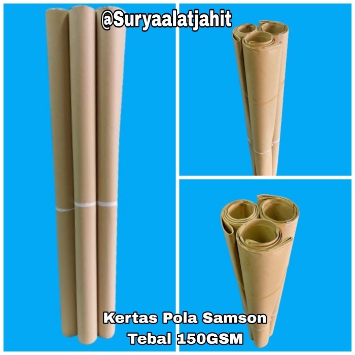 

Kertas pola Samson tebal 150gsm (90cmX120cm) 1gulung@10lembar