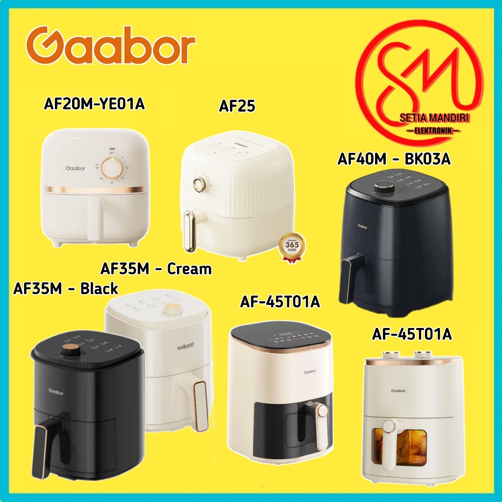 Gaabor MINI Air Fryer Kecil Low Watt Mesin Penggorengan Tanpa Minyak Kapasitas 2L