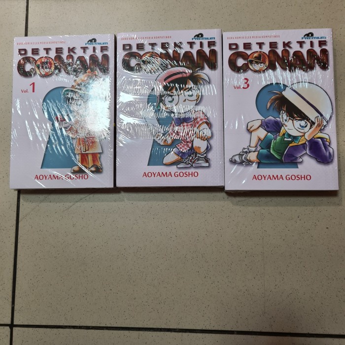 READY STOK KOMIK DETECTIVE CONAN PREMIUM SET VOL 1-3 SEGEL ORI READYY