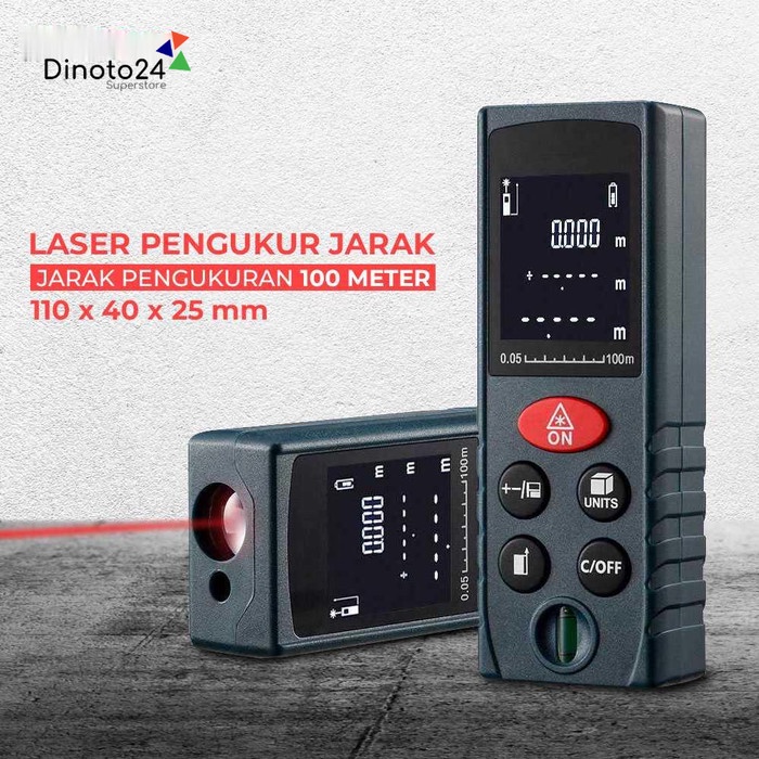 Jarak Laser Distance Meter 100m Kxl D100 Black