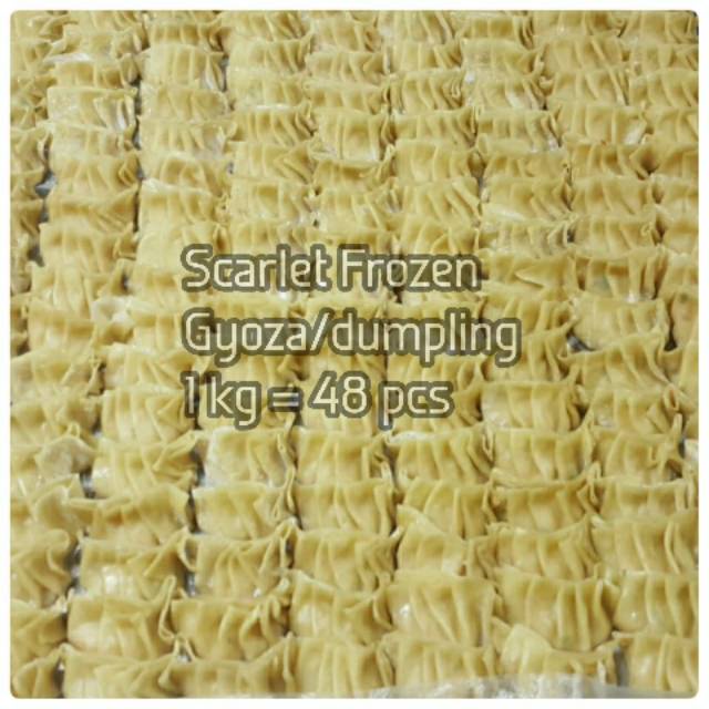 

Gyoza 1kg Dumpling Ayam Udang Dimsum Pangsit