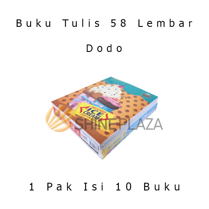 

ATKJaya- [PACK] Buku Tulis SIDU 58 Lembar 1 Pak Isi 10 Buku Sinar Dunia
