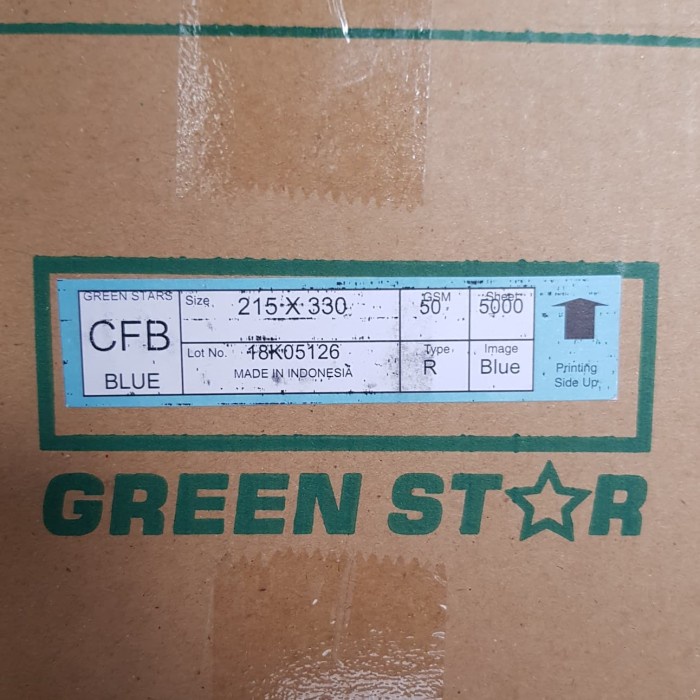 

ATKJaya- NCR GS Green Star Middle Biru F4 kertas karbon nota kontan