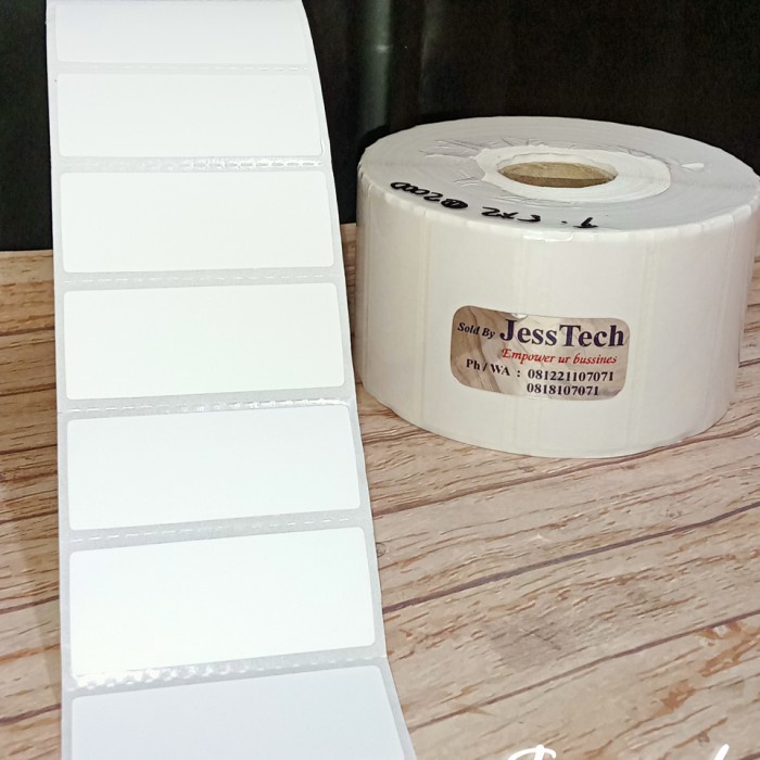 

ATKJaya- STICKER THERMAL 5X2 CM ISI 2000PCS 1 LINE STIKER 5X2cm 50X20MM 50X20
