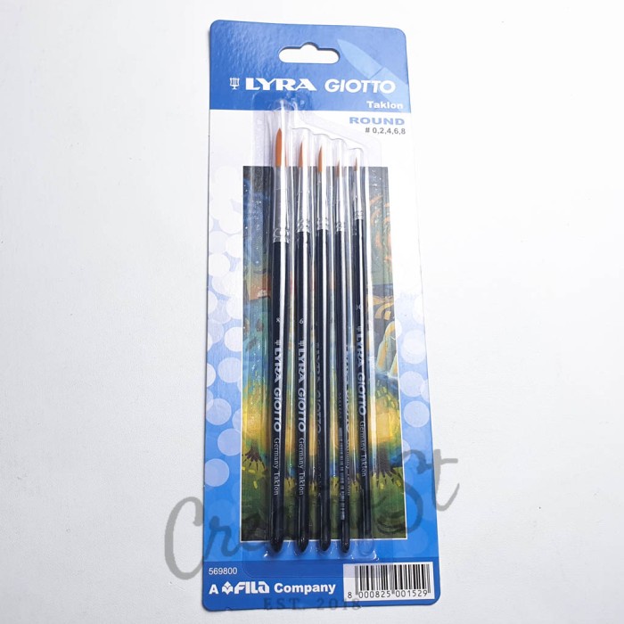 

ATKJaya- Kuas Lukis Lyra Giotto ROUND Art Brush SET (0 , 2 , 4 , 6, 8)