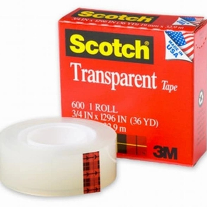 

ATKJaya- 3M Transparent Tape Scotch 600,size:3/4