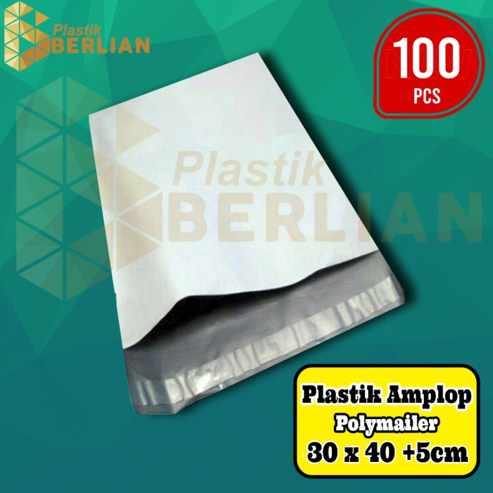 

ATKJaya- Plastik Amplop Packaging Polymailer Polybag 30x40 isi 100 White