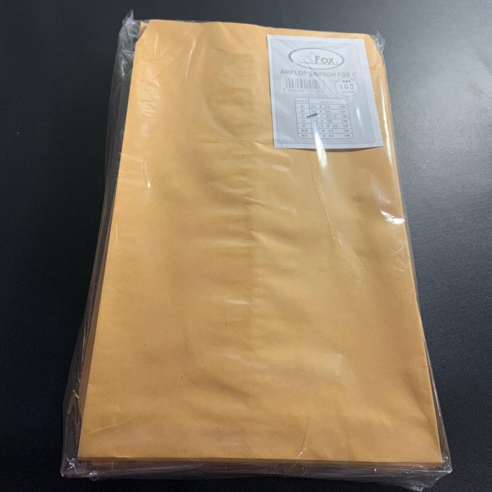 

ATKJaya- Amplop Coklat Polos TEBAL Ukuran 1/2 Folio (C) tanpa Lem Merk Fox