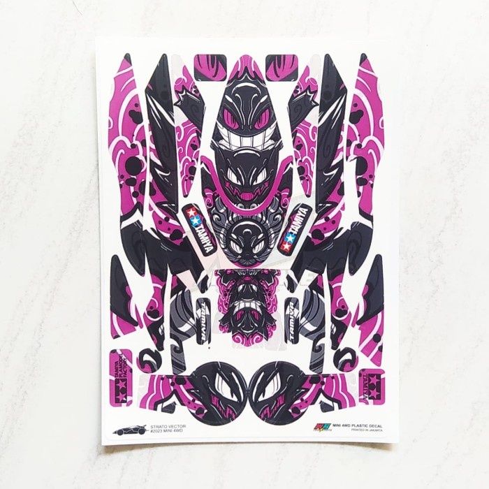 

ATKJaya- Decal Strato Vector Dragon - Body Hitam Kombinasi Pink - Vinnyl