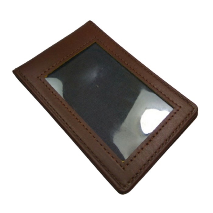 

ATKJaya- Id Card Holder Name Tag Saku Magnet Selip Kulit Asli Genuine Leather