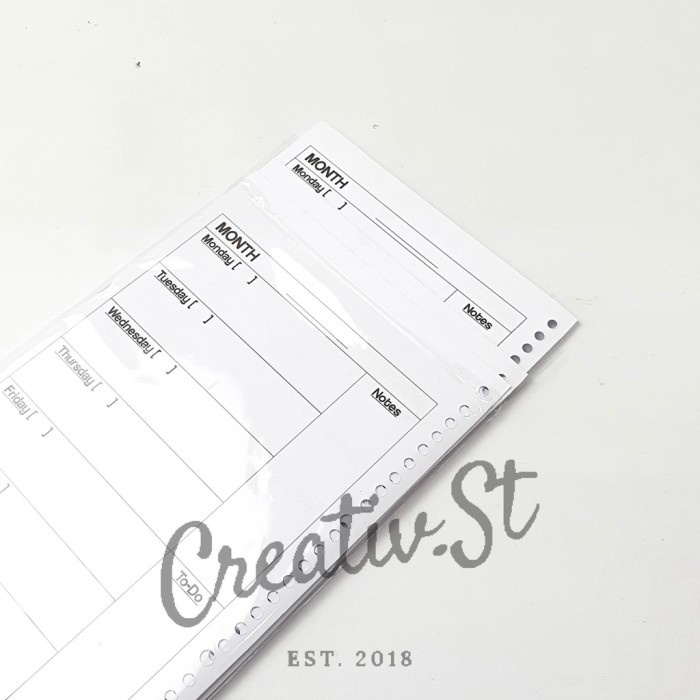 

ATKJaya- [Tulis.Id] Loose Leaf Cashbook Daily Weekly Monthly Planner 100 Gsm B5