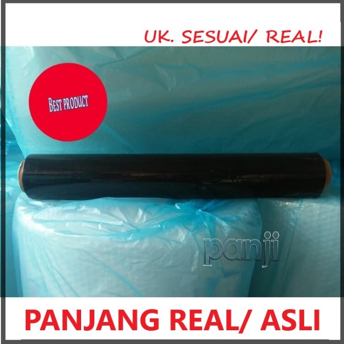 

ATKJaya- STRETCH FILM 50CM X 150M HITAM PLASTIK WRAPPING PLASTIC WRAP PACKING