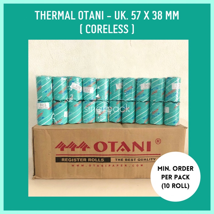 

ATKJaya- Kertas Struk Kasir Thermal OTANI 57x38 57 x 38 / Kertas Struk EDC