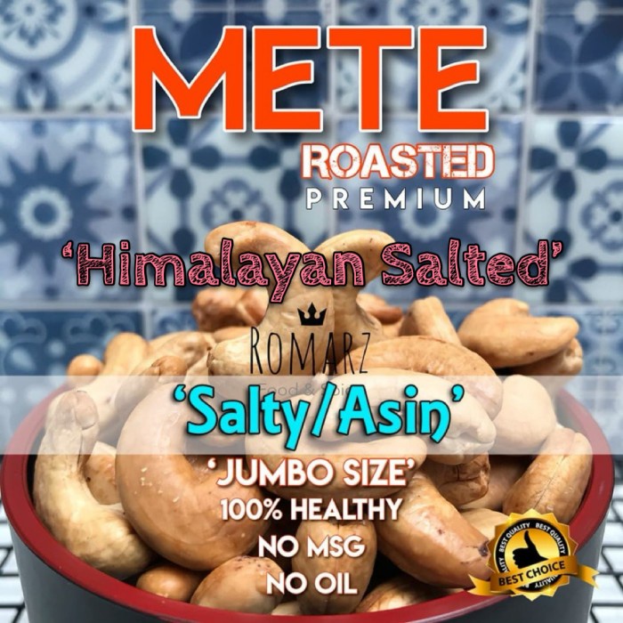 

JH8 KACANG MEDE OVEN JUMBO ASIN 500gr / MEDE PANGGANG / MENTE OVEN ASIN