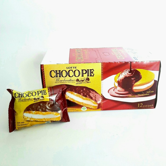 

JH8 Lotte Choco Pie Marshmallow isi 12 pack