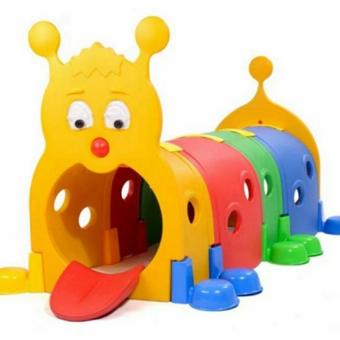 Bagus Caterpillar Tunnel Playground Terowongan Ulat Mainan Anak Tk