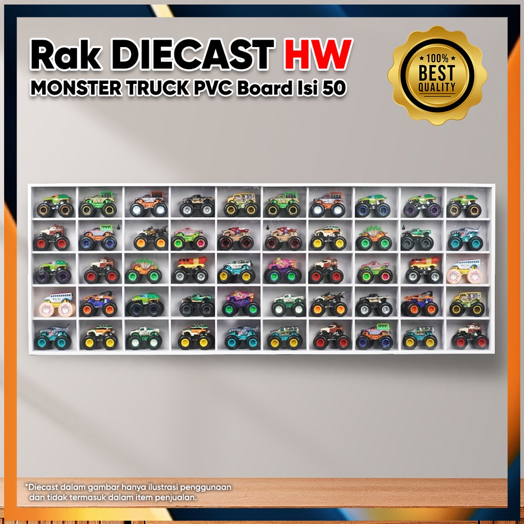 Rak Hotwheels Pvc Monster Truck Isi 50 Landscape MRT