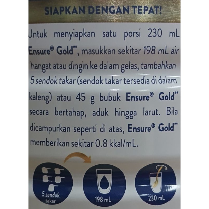 

Ensure Gold Vanila 800gr New / Gold Coklat 800gr