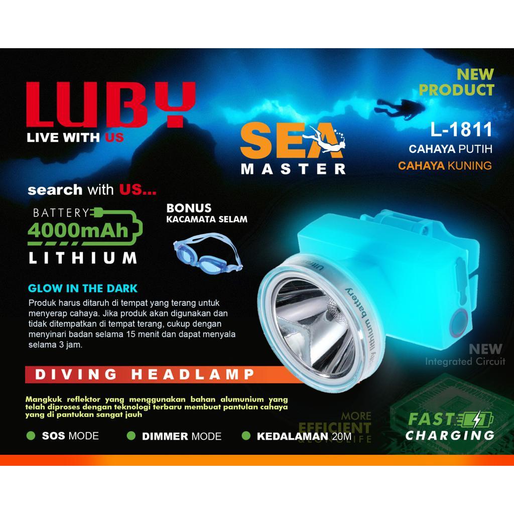 Senter Kepala Selam LUBY L-1811 / Senter Kepala Luby L1811