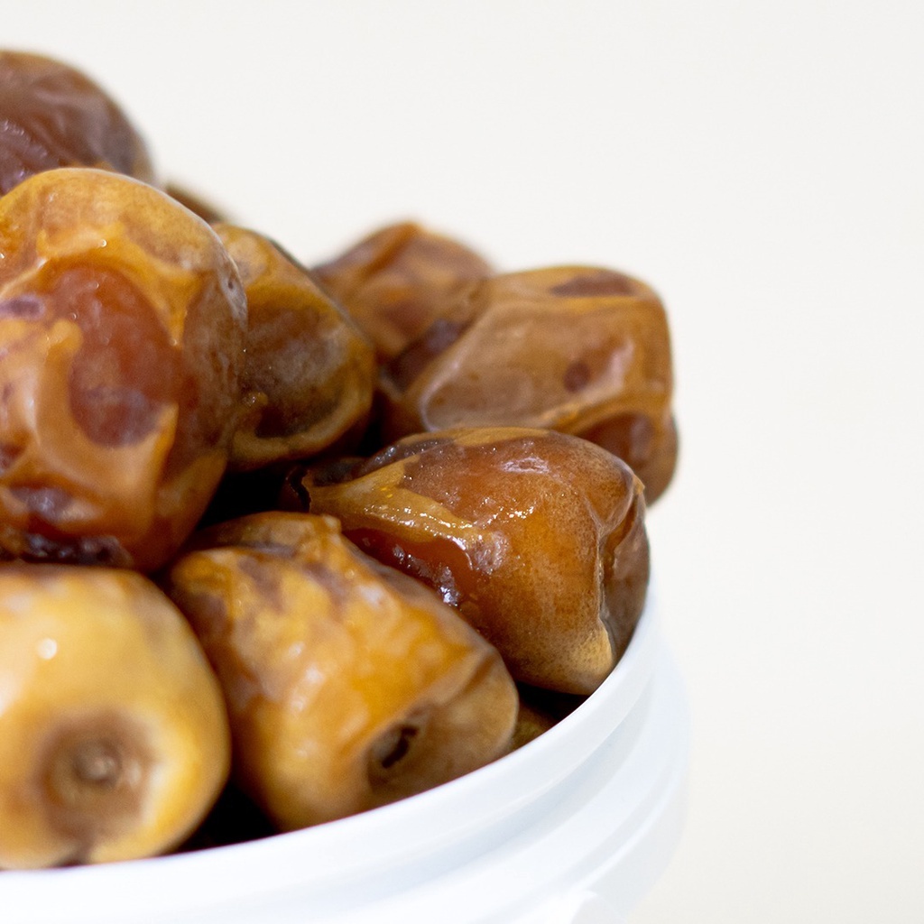 

Kurma Sukari Ember 850 gram Safiya Kurma Raja Original Premium