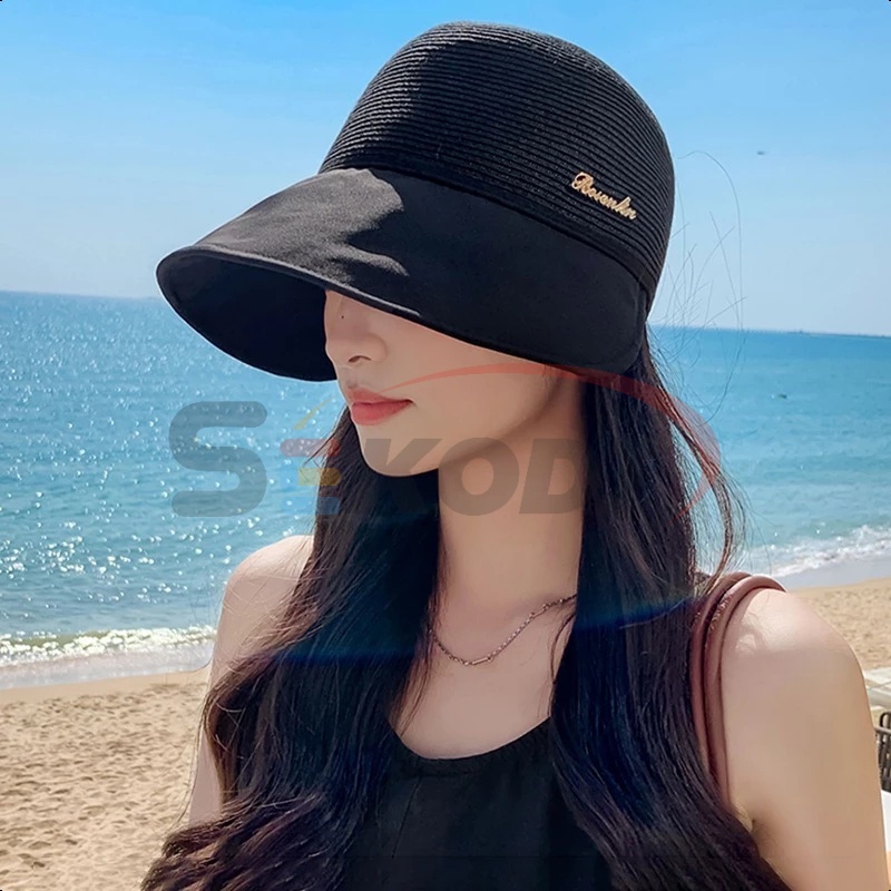 Sekodi topi olahraga wanita topi wanita korean style topi wanita hijab topi wanita pantai