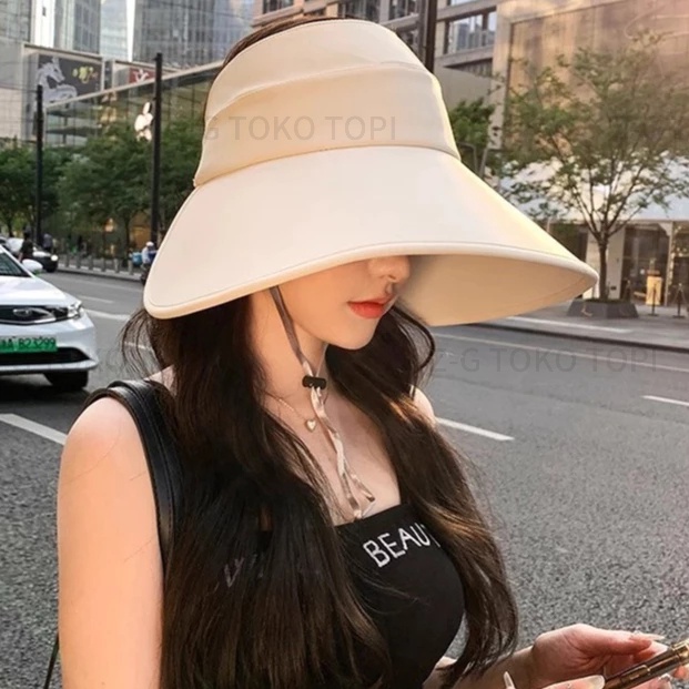 Topi Wanita Topi Pantai Wanita Berhijab Topi Golf Topi Olahraga Wanita Bucket Hat Anti UV Topi Hijab