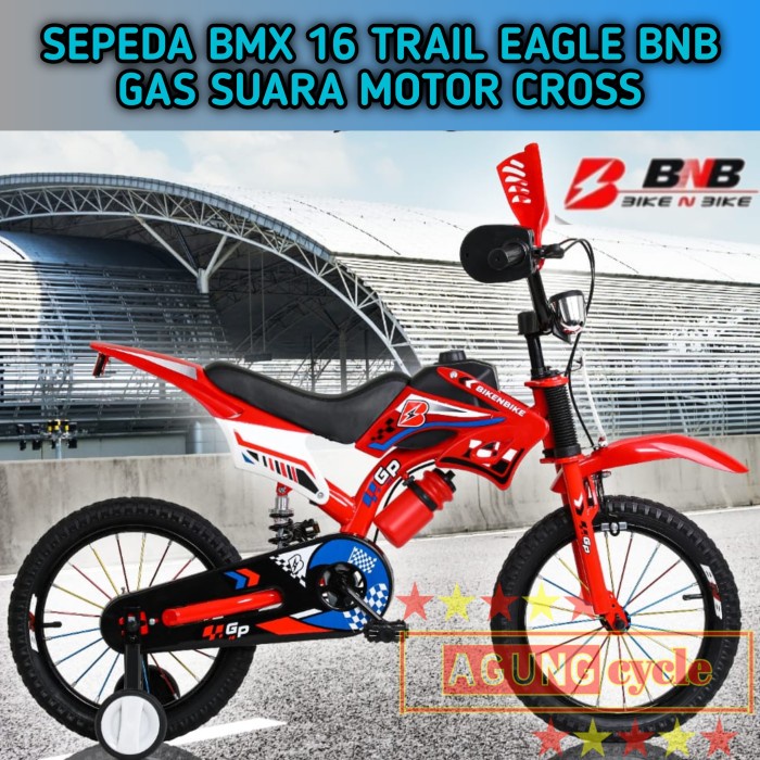 SEPEDA BMX TRAIL EAGLE BNB GAS SUARA MOTOR SUSPENSION FRAME DiskonJual MurahHarga DiskonObral
