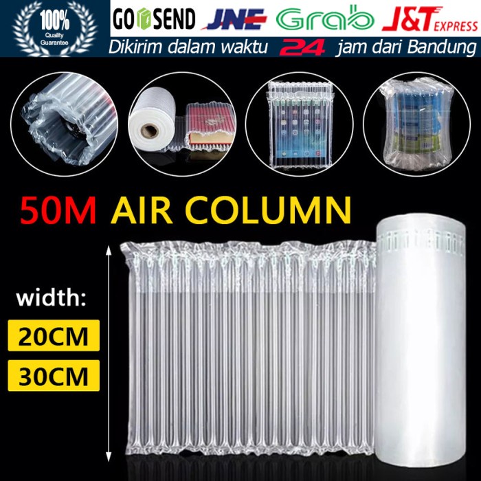 

SOUVEN- 50M Wine Air Bag Column Air Bubble Wrap Packing Botol Kaca Anti Pecah