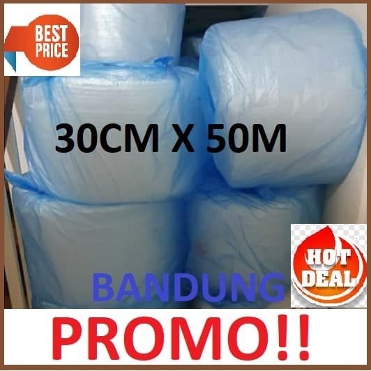 

SOUVEN- BUBBLEWRAP BENING 30CM X 50M BUBBLE WRAP PUTIH BUBLE PLASTIK BANDUNG