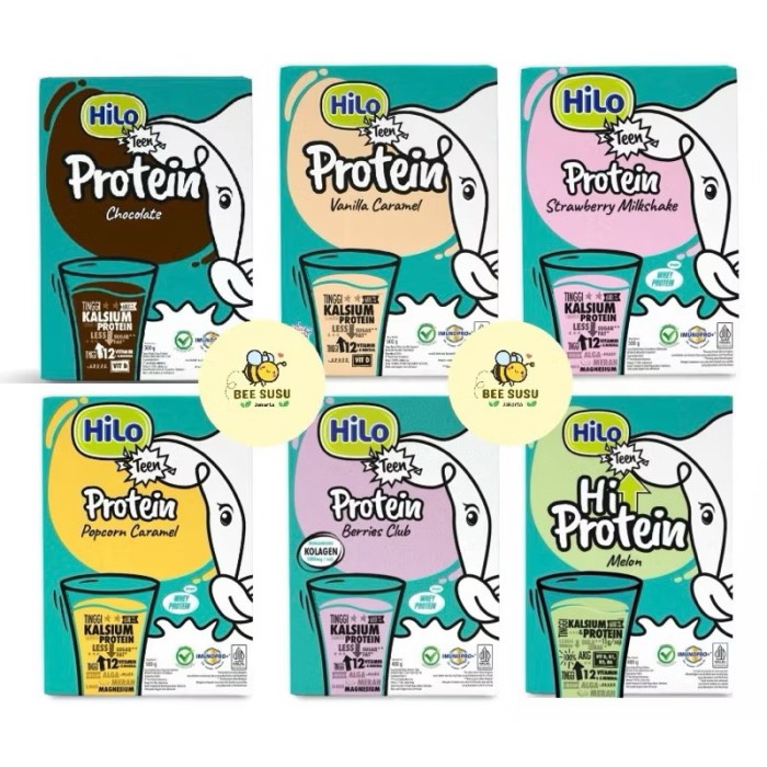 Hilo Teen Coklat / Vanila Caramel / Taro / Popcorn Caramel 500g