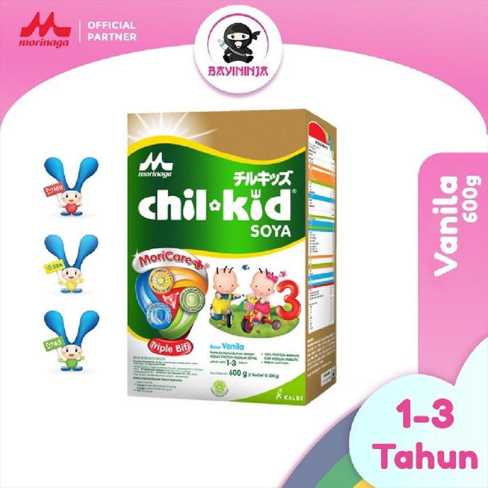 MORINAGA CHIL KID Susu Soya Vanila Box 600 g