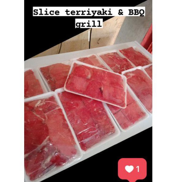 

SLICE TERIYAKI 500gr / SLICE BEEF LOW FAT 500gr hallal