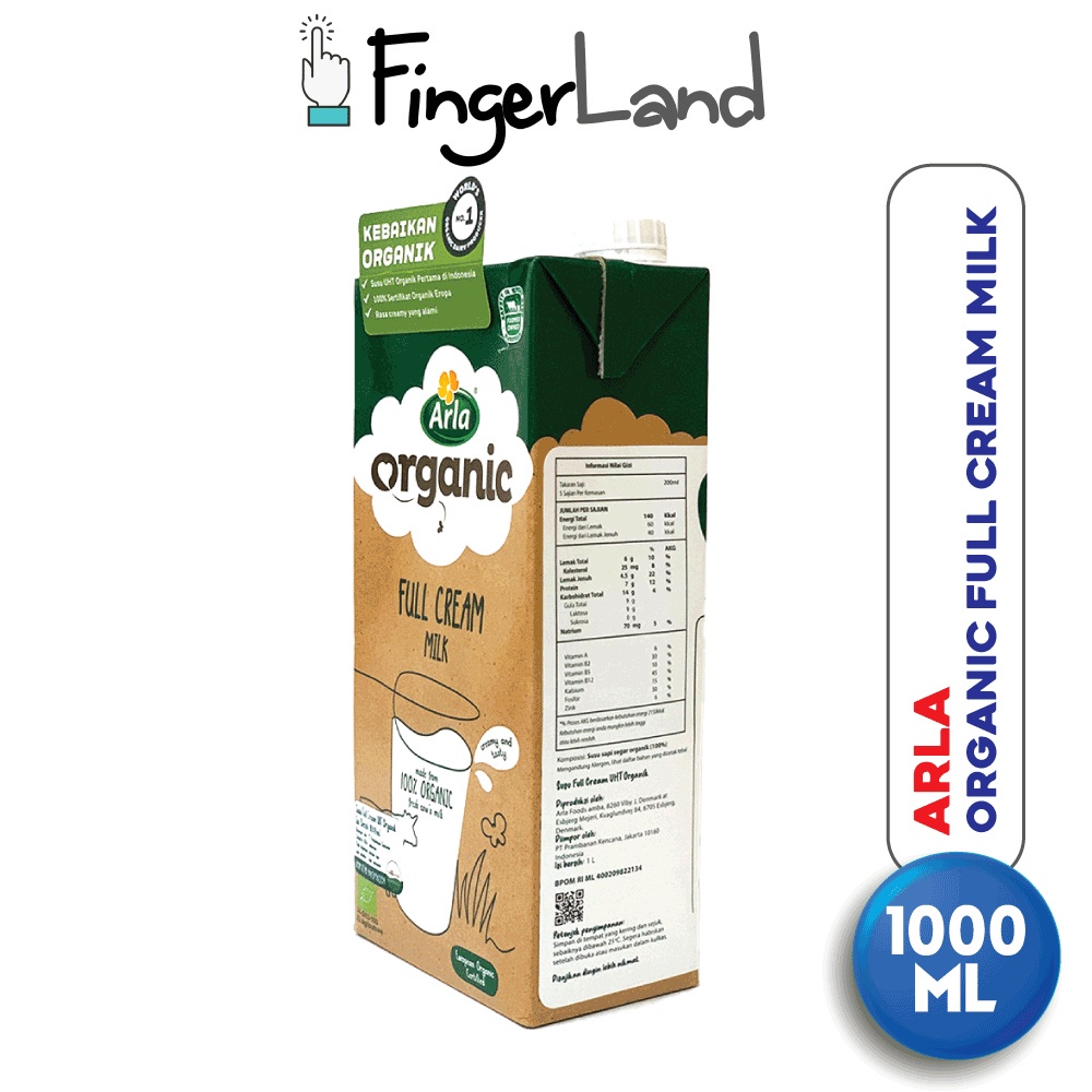 

ARLA Full Cream UHT Organic 1 Liter Susu Full Cream