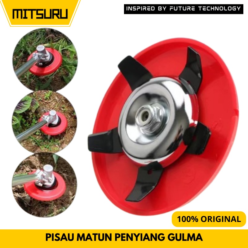 MITSURU Pisau matun rumput pisau potong rumput alat penyiang gulma mesin rumput alat matun padi
