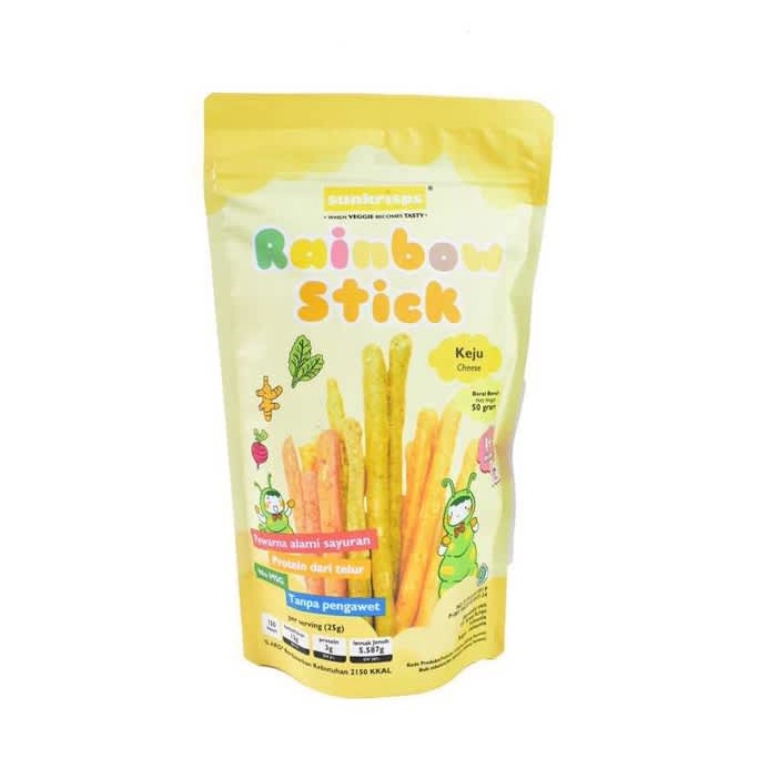 

OMO SUNSKRIPS RAINBOW STICK CHEESE 50GR - RAJA SUSU