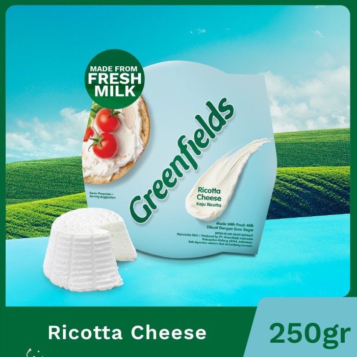 

Keju Greenfields - Ricotta Cheese 250 g
