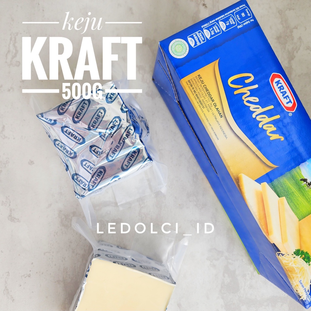 

KRAFT CHEDDAR 500 G POTONGAN KEJU KRAFT CHEDDAR 500 G VACUUM
